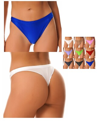Women Cheeky Brazilian Bikini Bottoms High Cut Swim Briefs Knickers Beach Shorts $7.97
