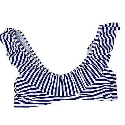 #ad Vineyard Vines Swimsuit Bikini Top Size Small Navy Blue White Stripes $25.00
