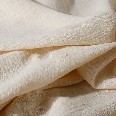 #ad Soft Natural Linen Cotton Fabric Organic Material Flax DIY Dresses Ches Craft $12.22