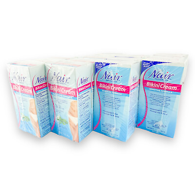 #ad Nair Hair Remover Bikini Cream Sensitive Formula Green Tea 1.7 oz. 14 Tubes $19.99