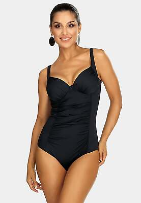 #ad Axami Luxury Swimwear F32 Underwire One Piece Bikini Body Black $150.00