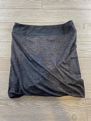#ad Athleta Women#x27;s Heather Black Mini Skirt Size Small Lined Stretch Athletic $9.00