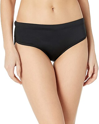 TYR Women#x27;s 244757 Solids Zola Hipkini Black Bikini Bottom Swimwear Size M $24.20
