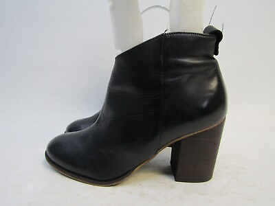 #ad BP Womens Size 8 M Black Leather Zip Ankle Fashion Boots Bootie $27.54