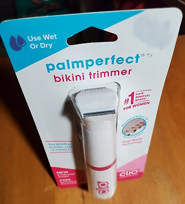 #ad Palmperfect Bikini Trimmer for Women 2 Batteries amp; 3 Gudes Factory Sealed $11.99