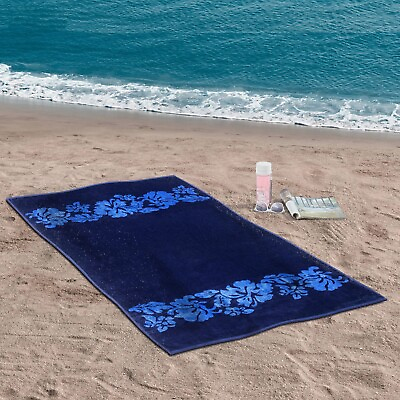 #ad Tropical Flowers Highly Absorbent Oversized Ultra Soft Cotton Beach Towel $24.65