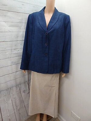#ad Le Suit Giorgio Fiorlini Skirt Suit Set 2 Pc Jacket Skirt Sz 16W $39.99