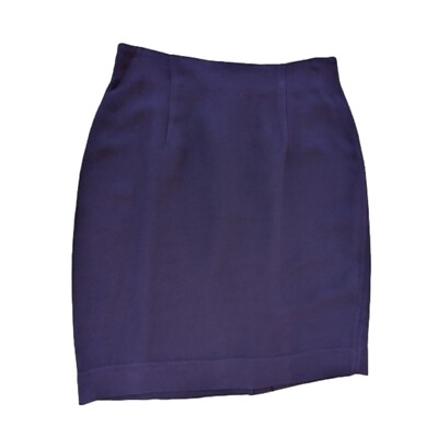 #ad Dark Purple Mini Suit Skirt ABS Suit Collection Sz 8 $12.99