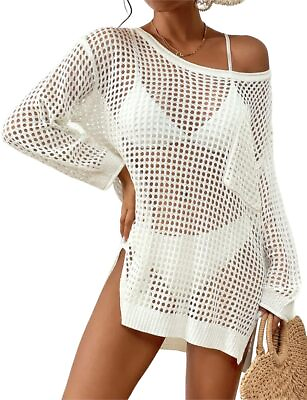 Bsubseach Swimsuit Cover Up for Women Sexy Crochet Tops Knitted Beach Outfits $63.88
