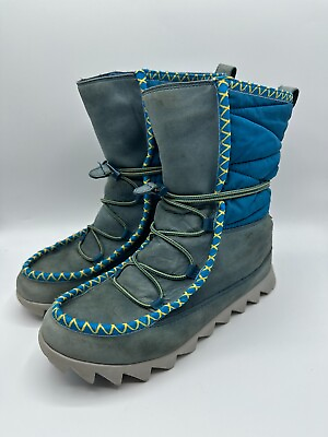#ad The North Face Waterproof Boots Womens 7 Heatseeker Insulated Blue Suede Fleece $19.99