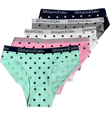#ad NEW 5 Women Bikini Panties Brief Floral Cotton Underwear Size M L X # F103 $10.99