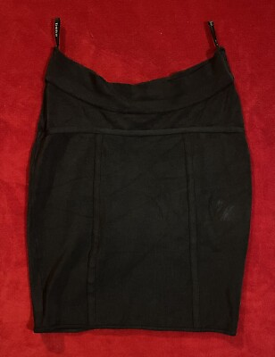#ad bebe Women#x27;s Juniors Stretch Pull On Black Mini Skirt Size: XS $9.99