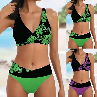 #ad Bikini Swimsuits For Women Plus Size Two Piece Loose Fit Stretch Rafting Sailing $16.19