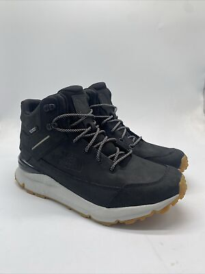 #ad #ad The North Face Vals Mid Black Leather Hiking Waterproof Boots NF0A4O9W Mens Sz 9 $99.99