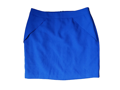 #ad FOREVER 21 Contemporary Skirt Pencil Blue Mini Medium $11.99