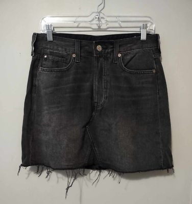 #ad amp; Denim Black Distressed Skirt Size 8 $14.00