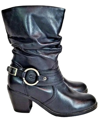Women’s Solstice Slouch Harley Boots Black Size 6.5 Excellent Condition $40.00
