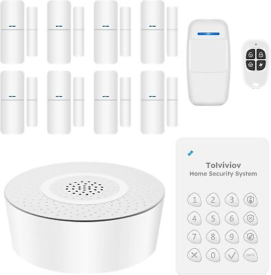 #ad DIY Smart Home Security System Kit: Alarm System Beta with Keypad 12 Pack $99.99