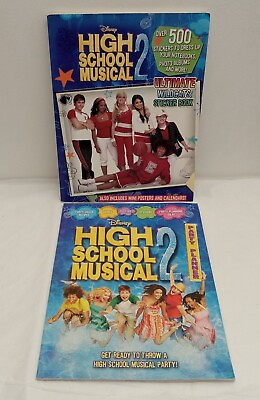 #ad #ad Disney High School Musical 2 Ultimate Wildcat Sticker Book PLUS Party Planner $19.99