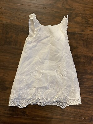 #ad BISCOTTI White Girls Beach Sundress Dress Size 3t $13.85