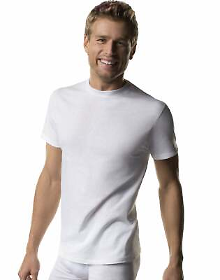 Hanes Undershirt 3 Pack Crewneck Men#x27;s ComfortSoft White T Shirt Tag free S XL $12.71