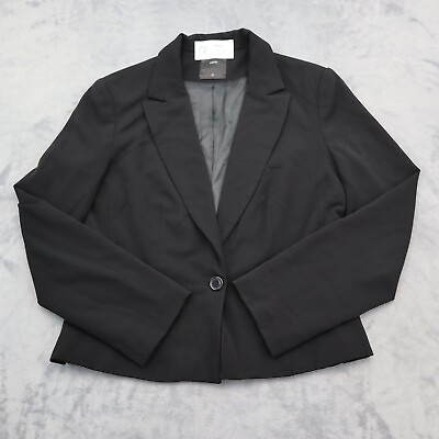 #ad View Suit Womens 12 Black Skirt Suit Notch Lapel Single Breasted Blazer $21.58