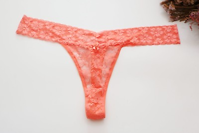 Women Sexy Thong Floral mesh Underwear Hipster G string Plus Panties Orange 2XL $3.12