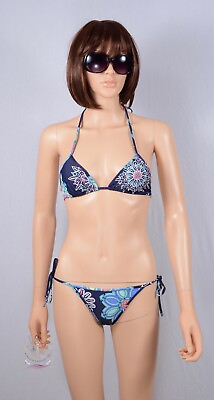 #ad Emilio Pucci Printed Triangle Top String Bikini 2pc Swimsuit $425 NWOT $63.20