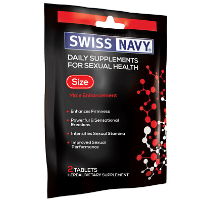 Swiss Navy Size for Male Performance Enhancement Pills Choose Amount $8.99
