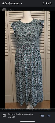 #ad #ad Summer Is Here quot;A New Dayquot; Plus Size XXL Smocked Sundress Green Blue amp; Violet $13.99