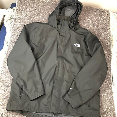 #ad The North Face Dryvent Rain Jacket Mens XXL Black Hooded Pockets Packable $49.99