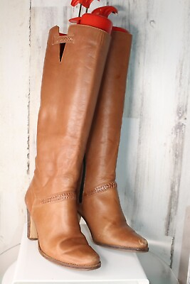 #ad Brown Leather Knee High 6 M Women#x27;s Boots $22.00