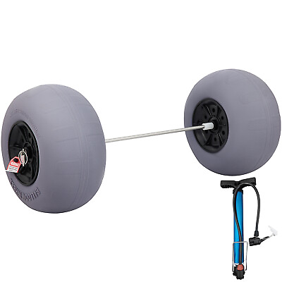 VEVOR Balloon Beach Wheels Replacement Beach Tires 13quot; Diam. 32quot; Axle Included $77.89