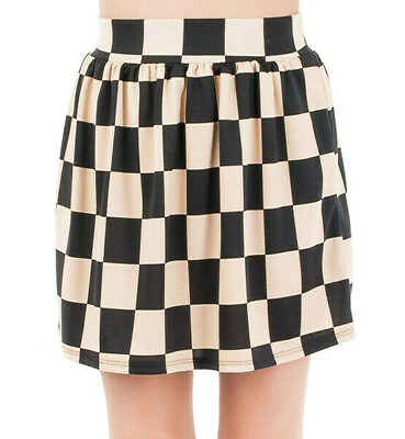 Women#x27;s New Polyester Checkered Short Skirts #7 $14.75