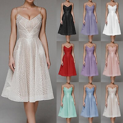 #ad Women#x27;s A Line Lace Appliques Semi Formal Cocktail Dresses for Women Evening $33.15
