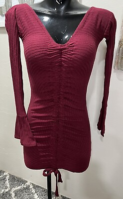 #ad Women#x27;s Sexy Short Party Dresses Casual Formal Elegant Dresses Burgundy $26.98