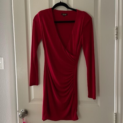 #ad Mason Women Red Cocktail Dress 0 $50.00