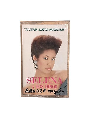 #ad Selena y Los Dinos 16 Super Exitos Originales Cassette Tape 1990 Capitol TESTED $19.99