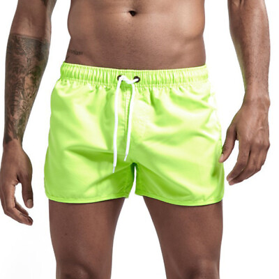 #ad Mens Swimwear Summer Swimming Board Shorts Swim Shorts Trunks Beach Trunk Briefs $9.97