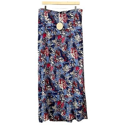 #ad NEW Honey Punch Maxi Skirt Women’s Floral True Wrap length 42” $35.00