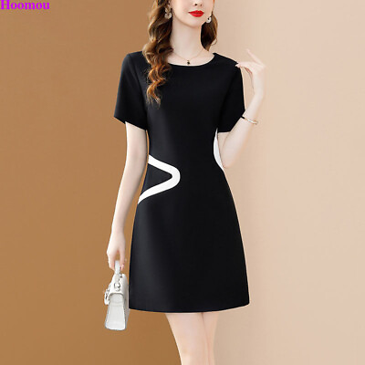 #ad Ladies Womens Summer A line Casual Sundress Short Mini Party Work Shirt Dress $29.11