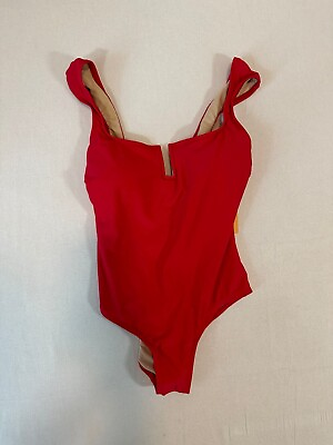 #ad Kona Sol Women#x27;s Swimsuit one piece Tummy Control Cap Sleeve U Wire Size M $11.74