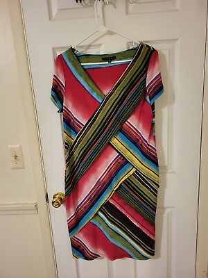 #ad Large Multi colored Dress $20.00