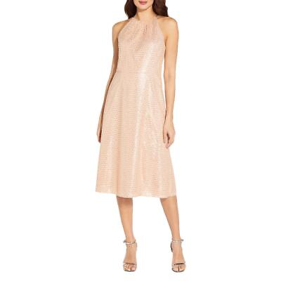 Aidan by Aidan Mattox Womens Halter Sequined Cocktail and Party Dress BHFO 4315 $16.19
