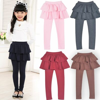 #ad Children Legging Trousers Girls Kids Skirt Pants Casual Skirt Pants For Girl $32.38