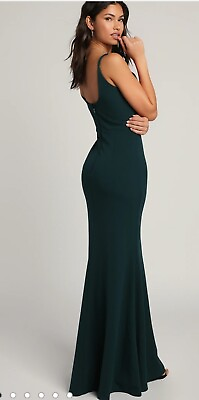 LULUS Infinite Glory Forest Green Maxi Dress Size XS**Beautiful Style**NWOT** $56.99