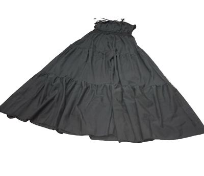 #ad Womens Sleeveless Black Maxi Dress Size M $22.49