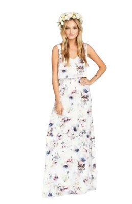 #ad Show Me Your MuMu Kendall Floral Sleeveless Maxi Dress Women#x27;s Size Small V Neck $34.00