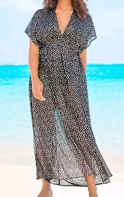 #ad Swimsuits For All Women#x27;s Swim Sheer Cover Up Caftan Dress size 1X 2X $39.98