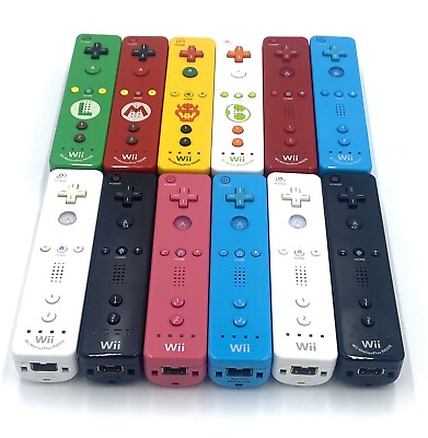 #ad Nintendo Wii Controller Authentic OEM Wii Remote Motion Plus Pick Your Color $15.99
